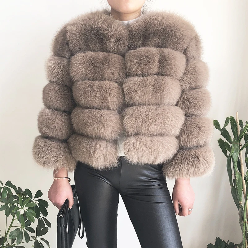 2026 New Style Real Fur Coat 100% Natural Fur Jacket Female Winter Warm Leather Fox Fur Coat High Quality Fur Vest
