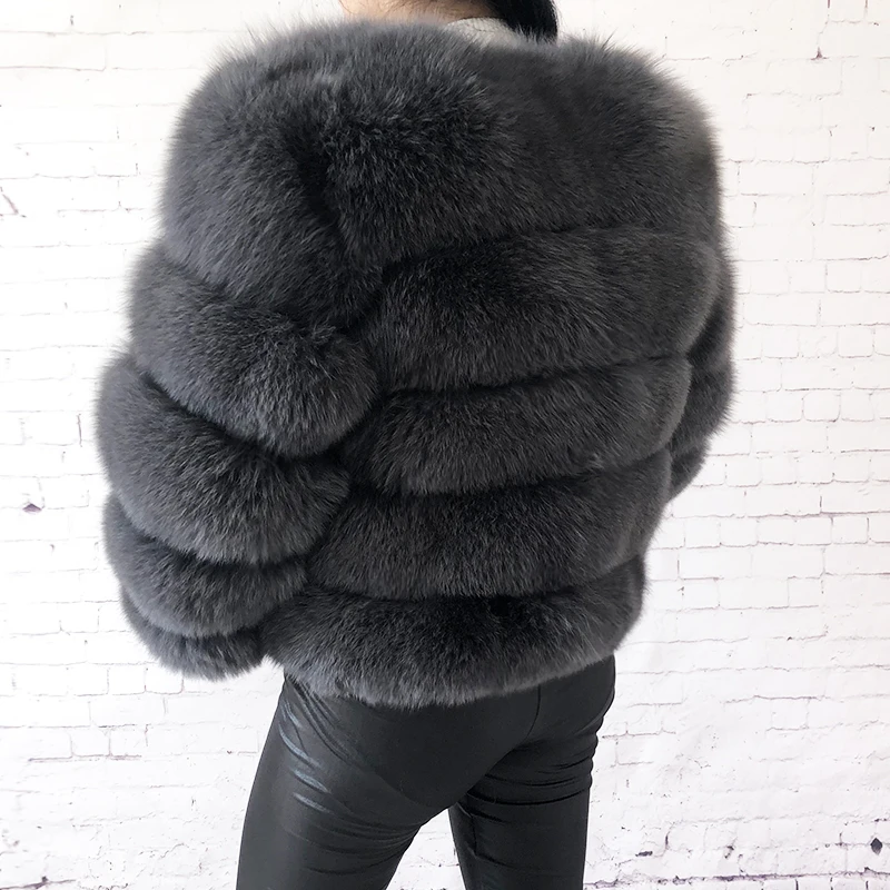 2026 New Style Real Fur Coat 100% Natural Fur Jacket Female Winter Warm Leather Fox Fur Coat High Quality Fur Vest