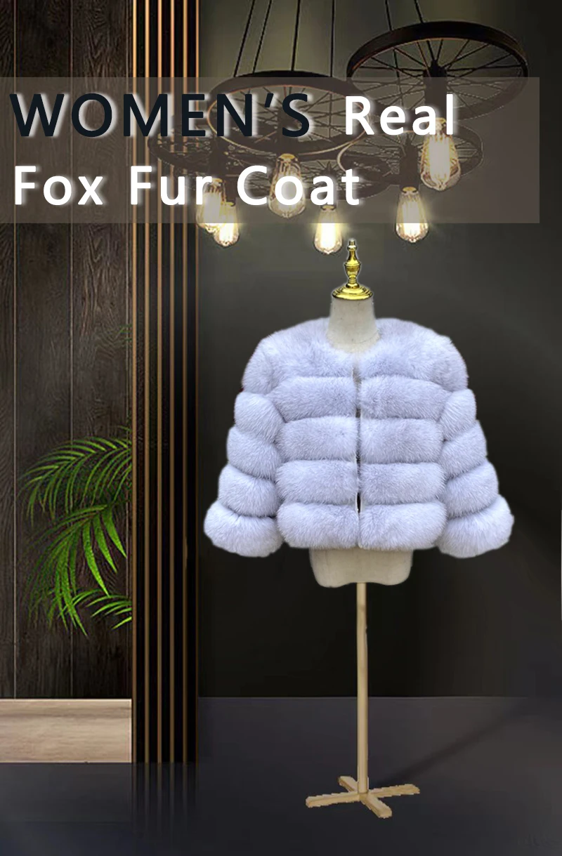 2026 New Style Real Fur Coat 100% Natural Fur Jacket Female Winter Warm Leather Fox Fur Coat High Quality Fur Vest