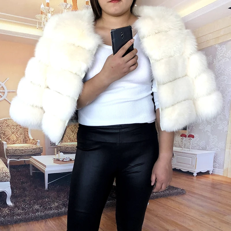 2026 New Style Real Fur Coat 100% Natural Fur Jacket Female Winter Warm Leather Fox Fur Coat High Quality Fur Vest