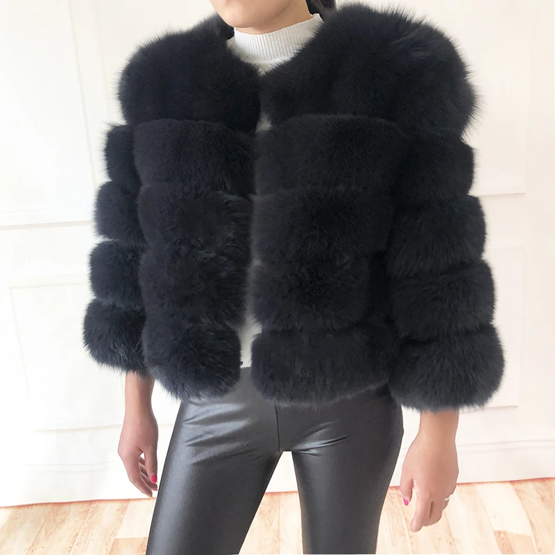 2026 New Style Real Fur Coat 100% Natural Fur Jacket Female Winter Warm Leather Fox Fur Coat High Quality Fur Vest