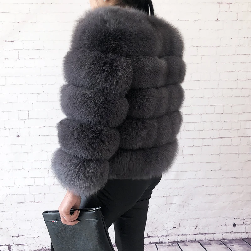2026 New Style Real Fur Coat 100% Natural Fur Jacket Female Winter Warm Leather Fox Fur Coat High Quality Fur Vest