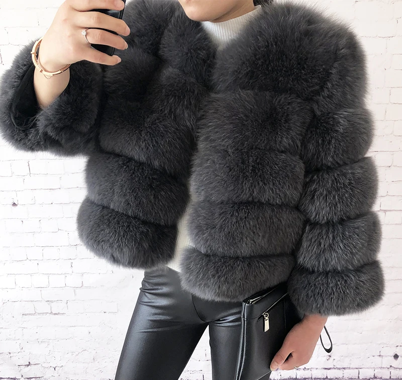 2026 New Style Real Fur Coat 100% Natural Fur Jacket Female Winter Warm Leather Fox Fur Coat High Quality Fur Vest