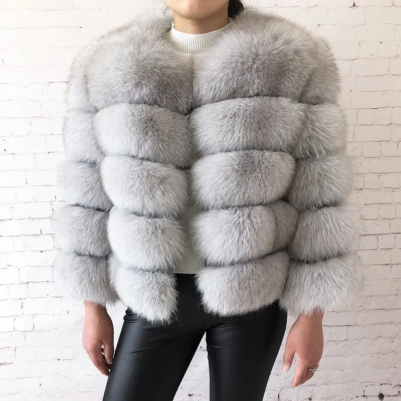 2026 New Style Real Fur Coat 100% Natural Fur Jacket Female Winter Warm Leather Fox Fur Coat High Quality Fur Vest