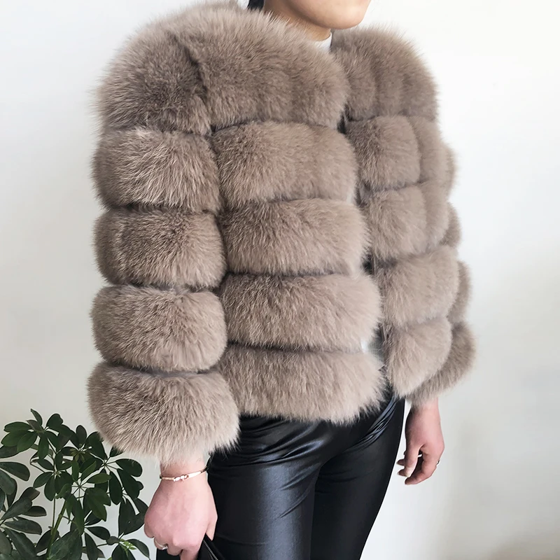 2026 New Style Real Fur Coat 100% Natural Fur Jacket Female Winter Warm Leather Fox Fur Coat High Quality Fur Vest