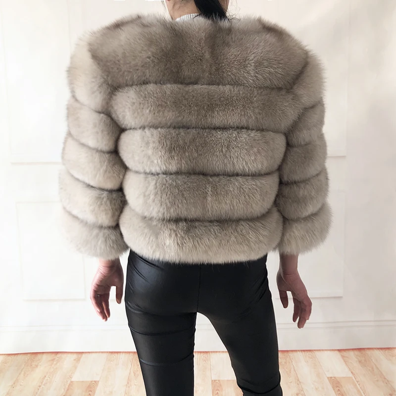 2026 New Style Real Fur Coat 100% Natural Fur Jacket Female Winter Warm Leather Fox Fur Coat High Quality Fur Vest