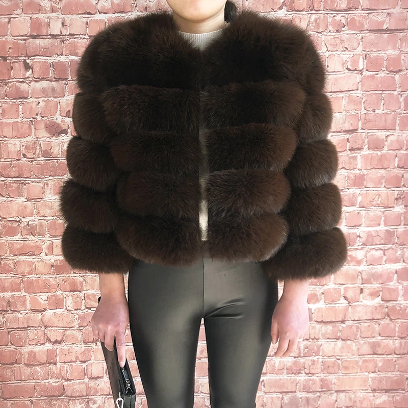 2026 New Style Real Fur Coat 100% Natural Fur Jacket Female Winter Warm Leather Fox Fur Coat High Quality Fur Vest
