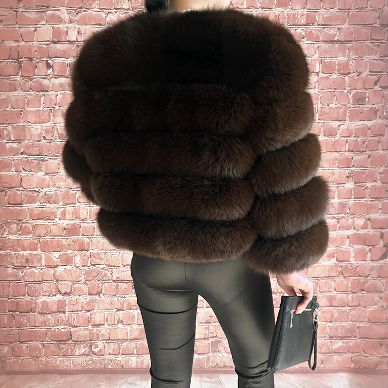 2026 New Style Real Fur Coat 100% Natural Fur Jacket Female Winter Warm Leather Fox Fur Coat High Quality Fur Vest
