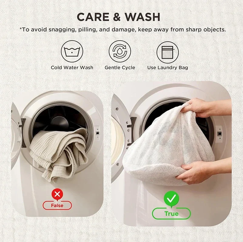 Simple Muslin Summer Blanket 100% Cotton Breathable Skin-friendly Lightweight Bed Blanket 6 Layer Couch Sofa Blankets for Throw