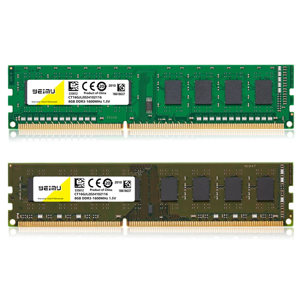 DDR3 4GB 8GB Desktop Memoria Ram 1066 1333 1600 1866Mhz PC3 1.5V 8500 10600 12800 240Pin Non-ECC DIMM Memory Ram For Intel & AMD