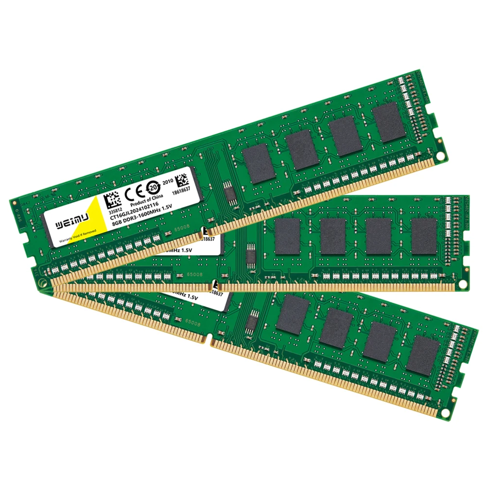 DDR3 4GB 8GB Desktop Memoria Ram 1066 1333 1600 1866Mhz PC3 1.5V 8500 10600 12800 240Pin Non-ECC DIMM Memory Ram For Intel & AMD