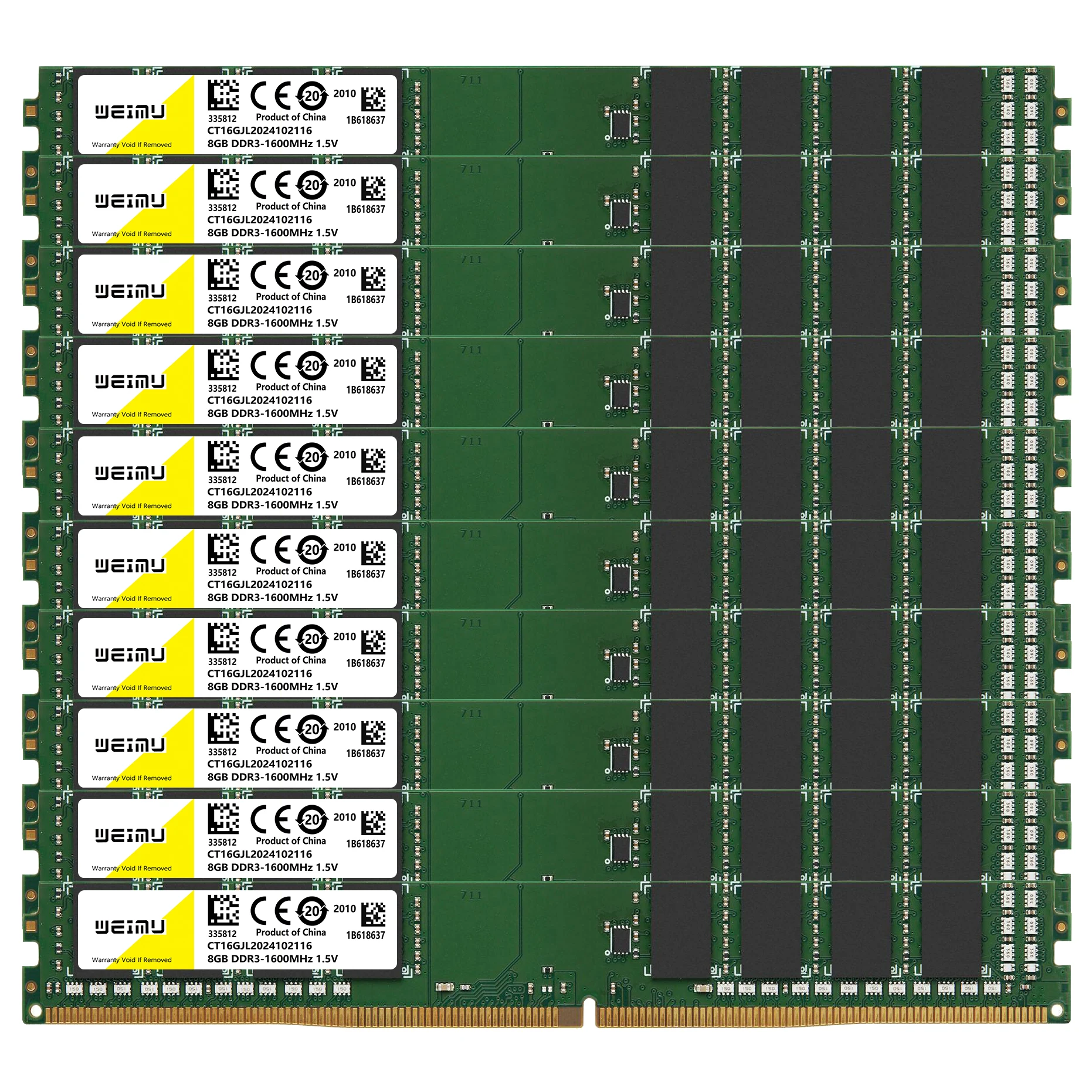 DDR3 4GB 8GB Desktop Memoria Ram 1066 1333 1600 1866Mhz PC3 1.5V 8500 10600 12800 240Pin Non-ECC DIMM Memory Ram For Intel & AMD