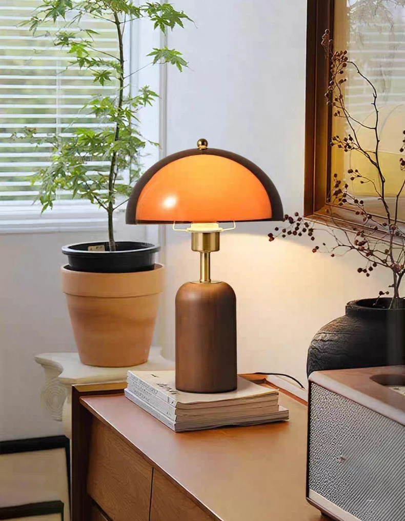 Japanese Metal Acrylic Wooden Luxury LED Decoration Table Lamp Desk Light For Living Room Bedroom Study Lighting Fixtures