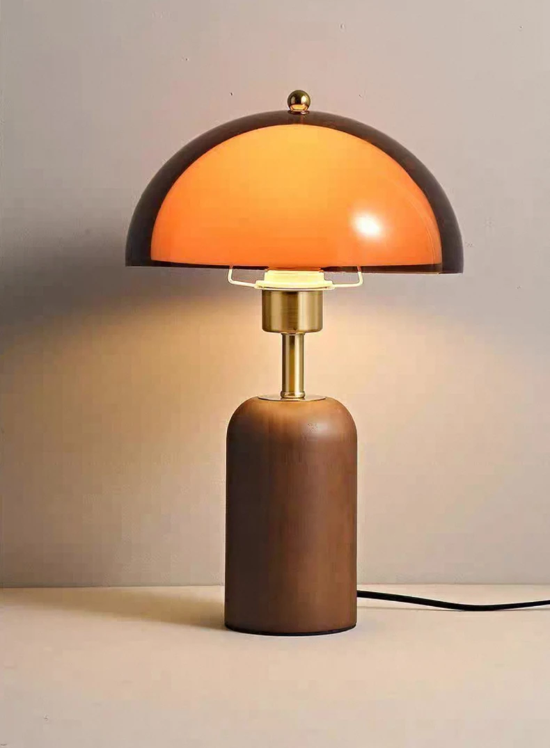 Japanese Metal Acrylic Wooden Luxury LED Decoration Table Lamp Desk Light For Living Room Bedroom Study Lighting Fixtures
