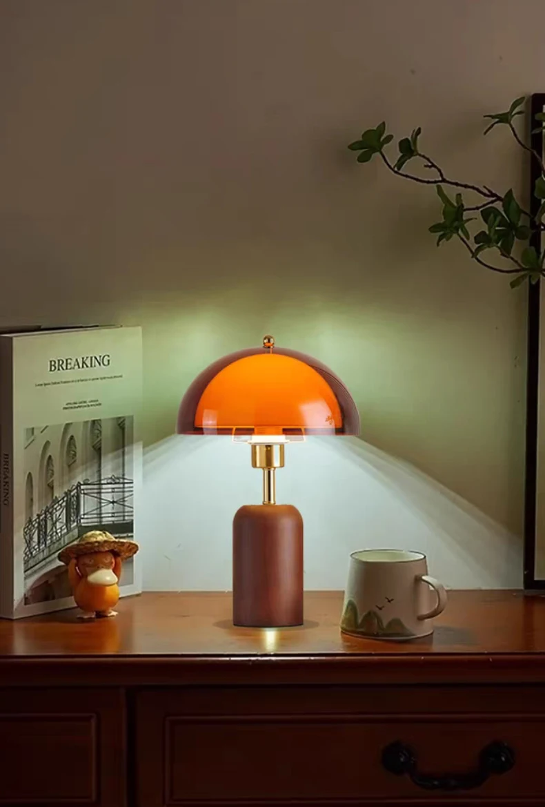 Japanese Metal Acrylic Wooden Luxury LED Decoration Table Lamp Desk Light For Living Room Bedroom Study Lighting Fixtures