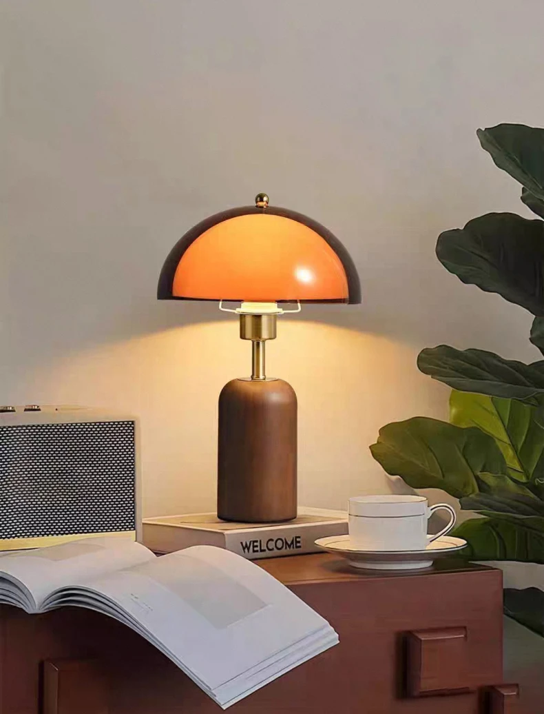 Japanese Metal Acrylic Wooden Luxury LED Decoration Table Lamp Desk Light For Living Room Bedroom Study Lighting Fixtures