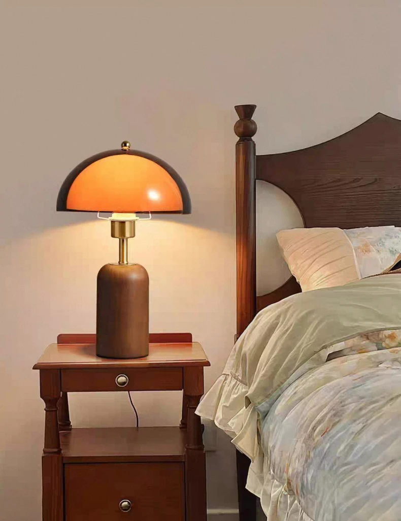 Japanese Metal Acrylic Wooden Luxury LED Decoration Table Lamp Desk Light For Living Room Bedroom Study Lighting Fixtures