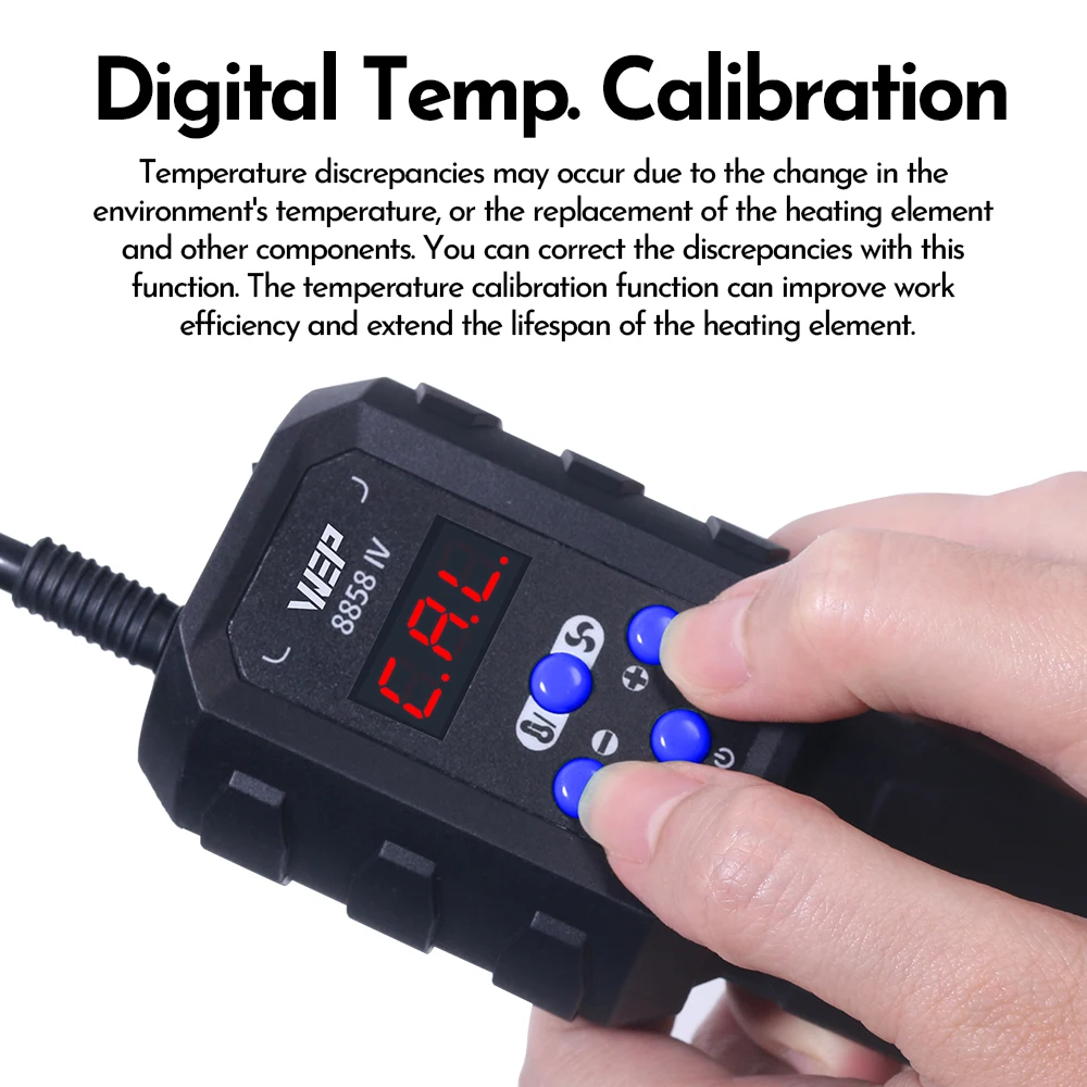 WEP New Portable Hot Air Gun 700W Micro Soldering Station LED Digital Hair dryer for BGA Welding Repair Tools 8858-IV Heat Gun