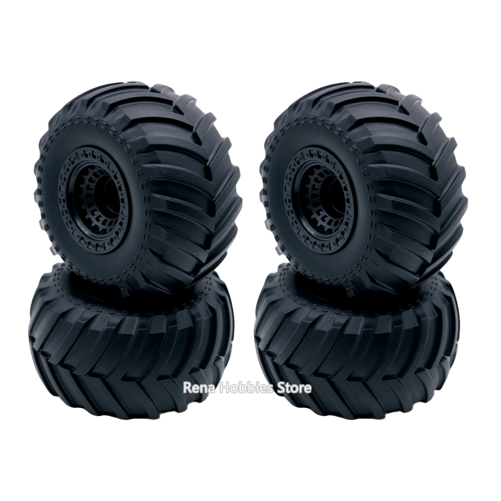 4PCS RC Car Rubber Wheels 12mm Hex Hub Replacement Tires for WLTOYS 144001 MJX Hyper Go 14210 HOSPEED HS14411 Off-Road Parts