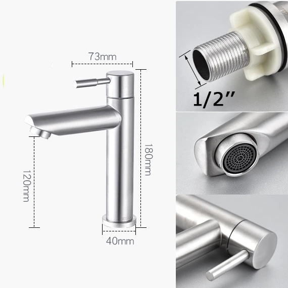 Torneira para Lavabo Banheiro Alavanca Única Premium Água Fria e Quente, Instalação Simples
