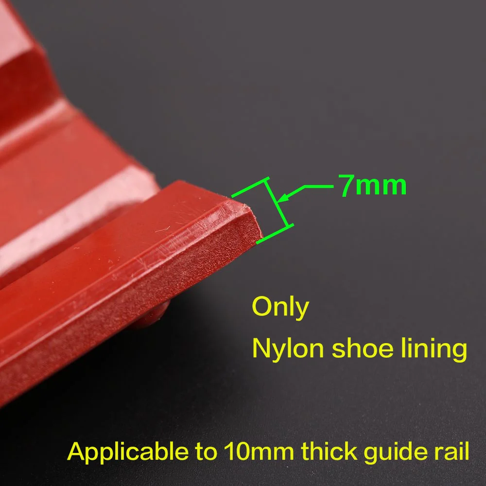 1PCS Applicable to Elevator3300 3600 5200 5500 Elevator Sliding Guide Shoe Lining length100mm guide rail thickness16mm