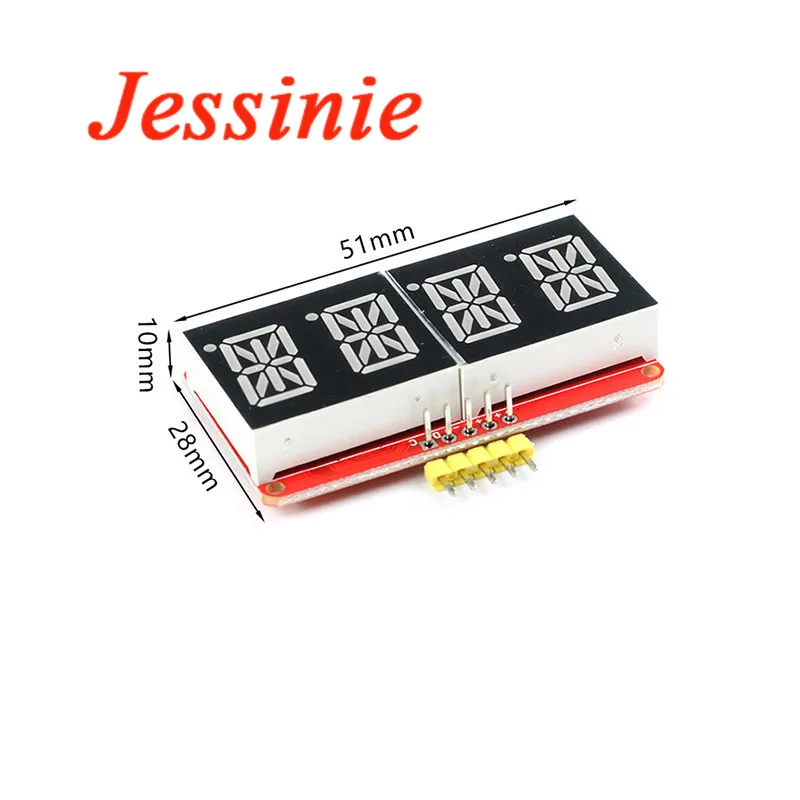 1-2Pcs VK16K33 0.54 Inch 4 Bit Meter Digital Tube Module LED Display IIC I2C Control 3.3V 5V for Arduino Red Green Orange TM1637