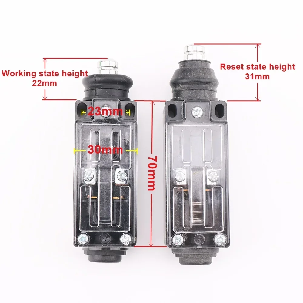 1Pcs Elevator speed limiter buffer tension wheel switch manual reset Automatic reset switch LX26-UKS LX26-UKT
