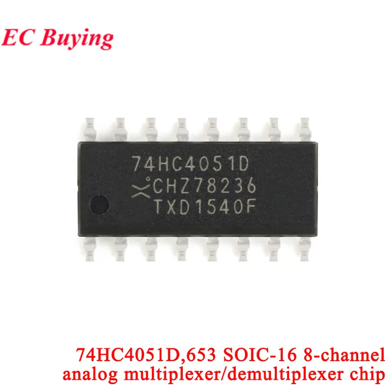 1-10Pcs 74HC4051 8 Channel Analog Multiplexer Selector Module CJMCU-4051 Multiplexers Distributor Resolver 74HC4051D CD74HC4067