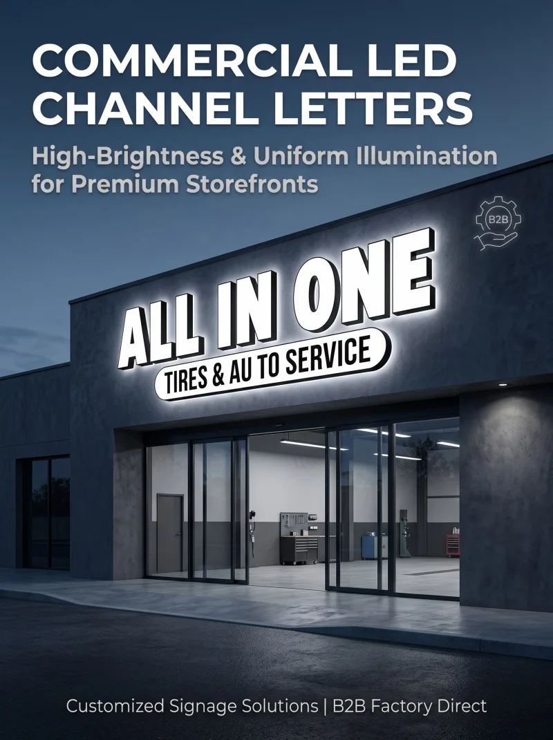 Custom Outdoor 3D Acrylic LED Channel Letters Shop Signs, Face Lit LED Luminous Store Signage Backlit Business Logo
