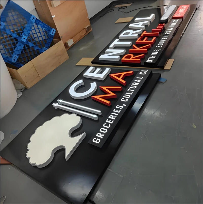 Custom 3D Facelit Channel Letter Signs LED Letters for Wall Decor Outdoor Advertising Business LED Logo Signs