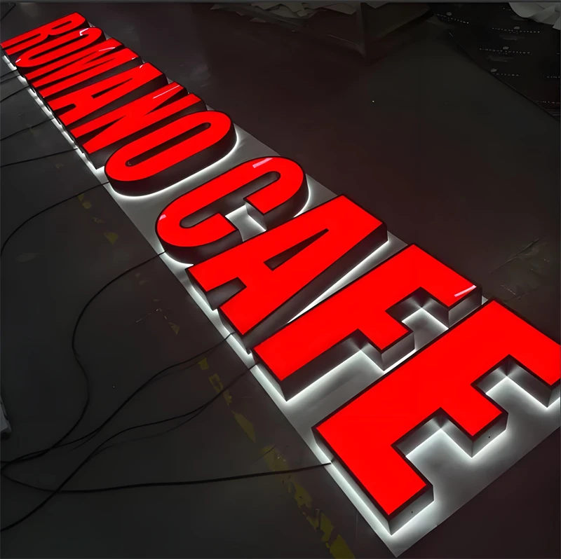 Custom 3D Facelit Channel Letter Signs LED Letters for Wall Decor Outdoor Advertising Business LED Logo Signs