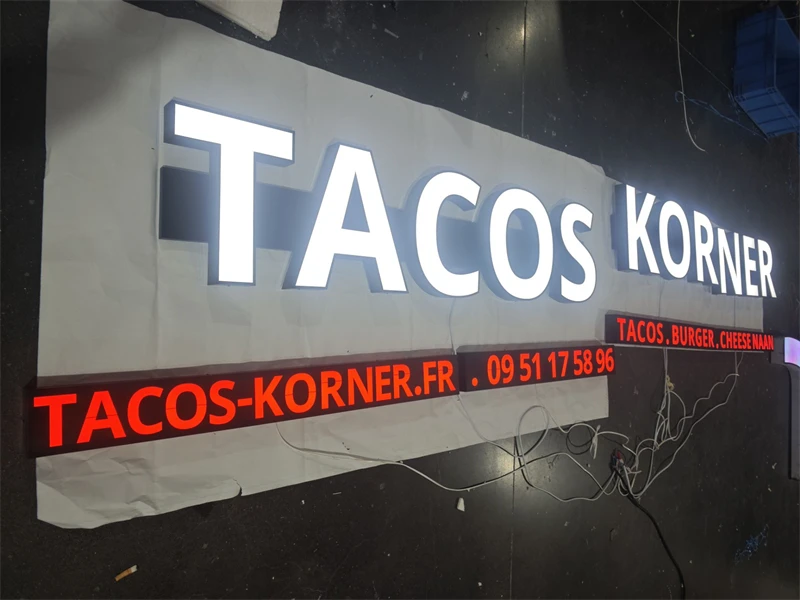 Custom 3D Facelit Channel Letter Signs LED Letters for Wall Decor Outdoor Advertising Business LED Logo Signs