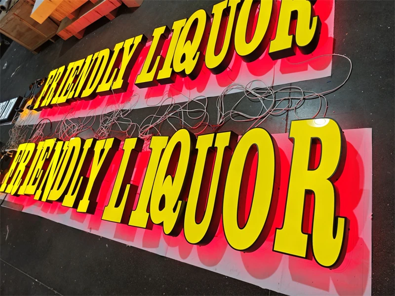 Custom 3D Facelit Channel Letter Signs LED Letters for Wall Decor Outdoor Advertising Business LED Logo Signs