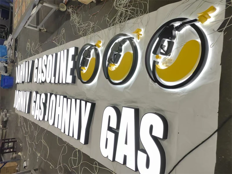 Custom 3D Facelit Channel Letter Signs LED Letters for Wall Decor Outdoor Advertising Business LED Logo Signs