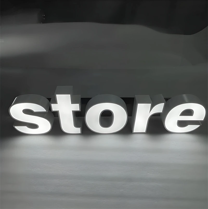 Custom 3D Facelit Channel Letter Signs LED Letters for Wall Decor Outdoor Advertising Business LED Logo Signs