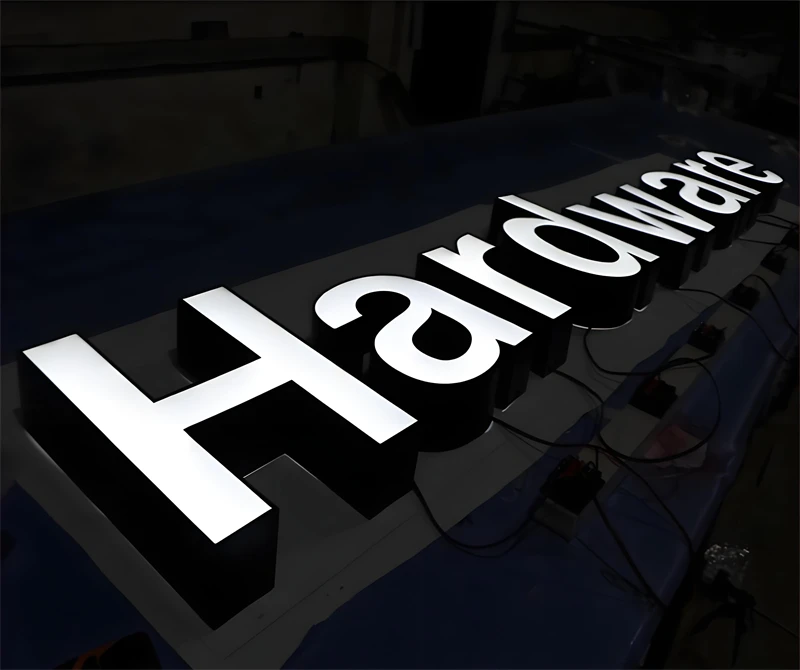 Custom 3D Facelit Channel Letter Signs LED Letters for Wall Decor Outdoor Advertising Business LED Logo Signs