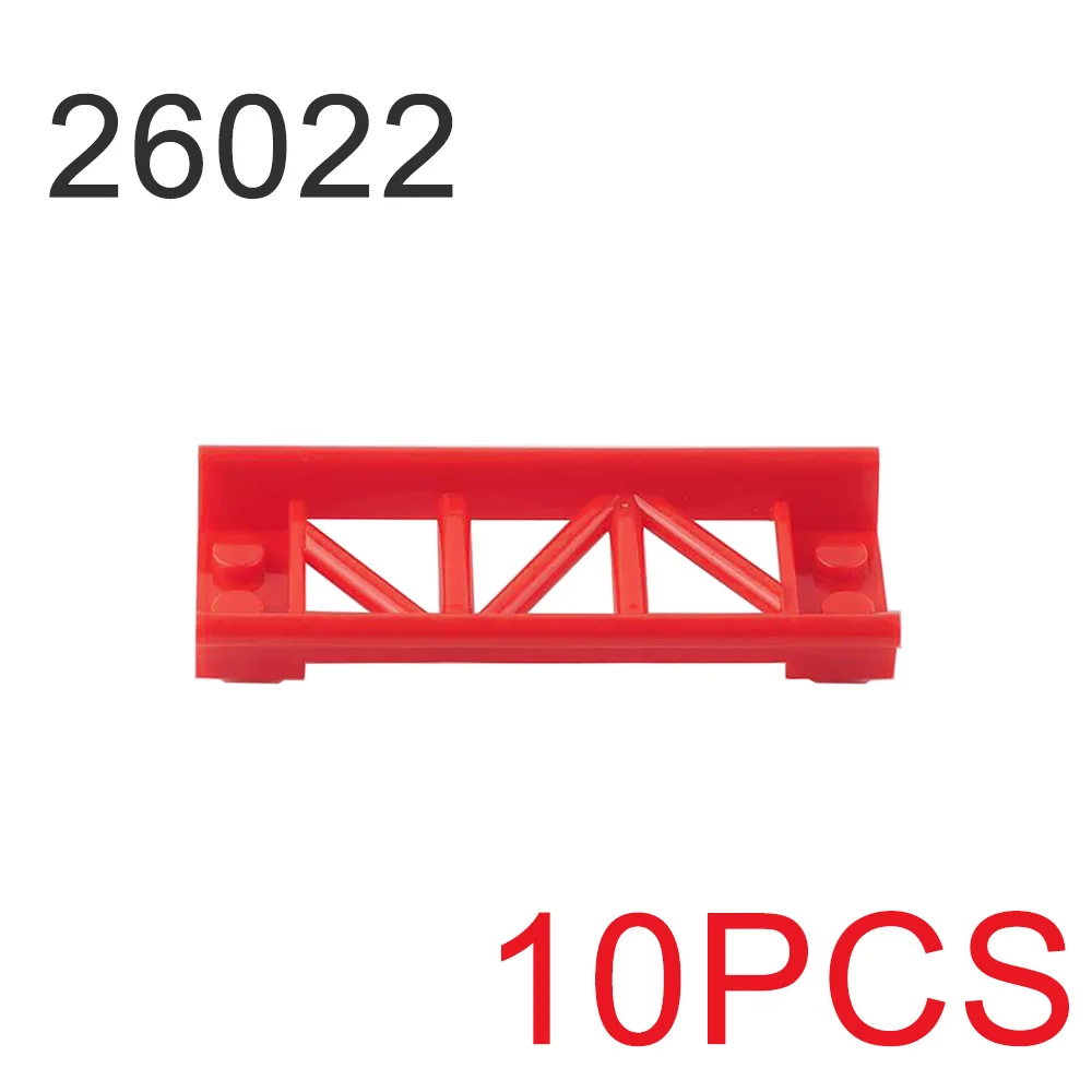 10pcs Roller Coaster Building Block Parts Long Short Straight Rail Small Particle Technology 26021 25059 2506134738 26560 26559