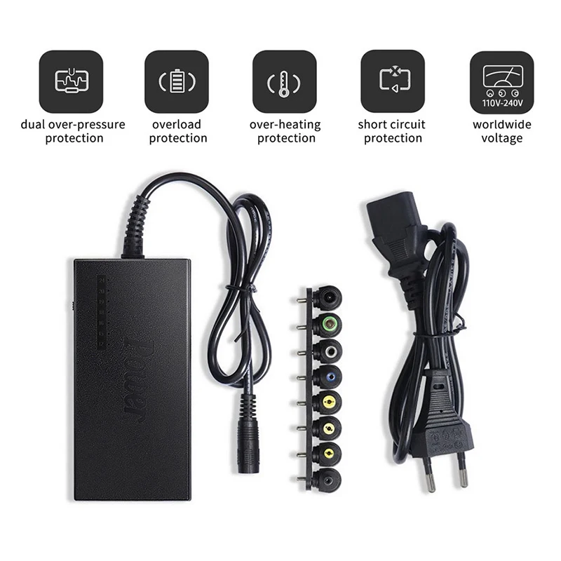 96W Universal Portable AC Laptop Power Adapter 12V-24V Charger For Dell For Toshiba For Hp/Asus/Acer For AU/UK/US/EU Plug