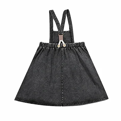 Denim Black Family Matching Set Long Sleeve Children's Clothing - Girl Dress Boys Casual Shirt Baby Rompers with Logo Embroidery