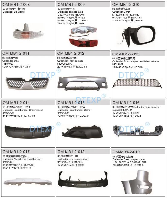 1 Piece Roof Rack Cover For Outlander EX 2007-2012 Rack Board For Airtrek Plastic Dirty Cover No Painting 7661A107