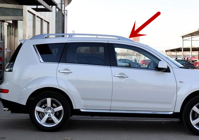 1 Piece Roof Rack Cover For Outlander EX 2007-2012 Rack Board For Airtrek Plastic Dirty Cover No Painting 7661A107