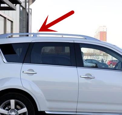 1 Piece Roof Rack Cover For Outlander EX 2007-2012 Rack Board For Airtrek Plastic Dirty Cover No Painting 7661A107