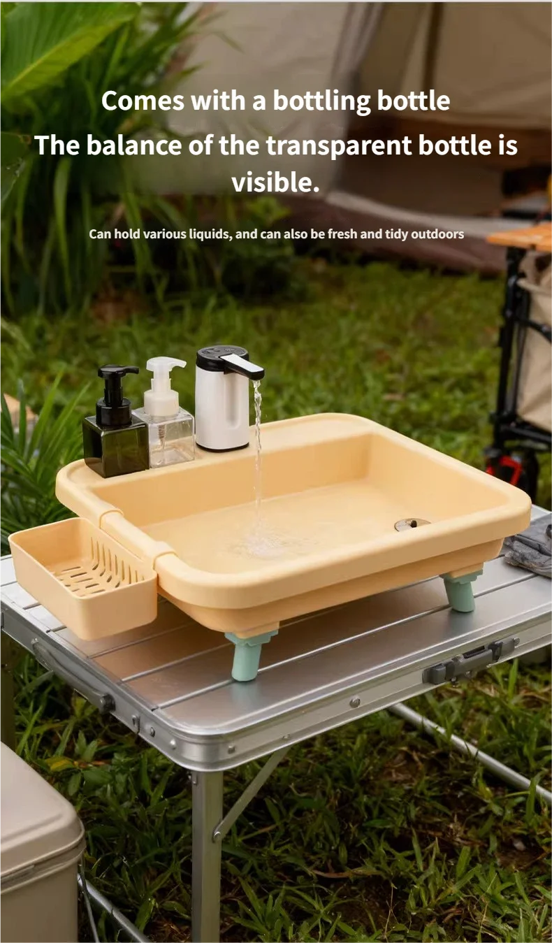 DOTWISE Outdoor Camping Sink Portable Foldable Washbasin With Electric Water Pump Suitable For Camping Travel And Family Use