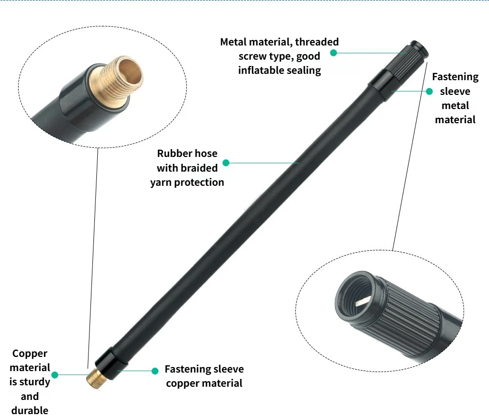 Carbon Fiber Wheel Valve Extender Aluminum Alloy Presta Schrader Compatible Inflation Adapter for Deep Dish Aero Wheels Fixed