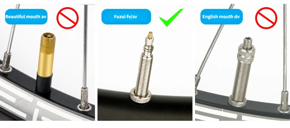 Carbon Fiber Wheel Valve Extender Aluminum Alloy Presta Schrader Compatible Inflation Adapter for Deep Dish Aero Wheels Fixed