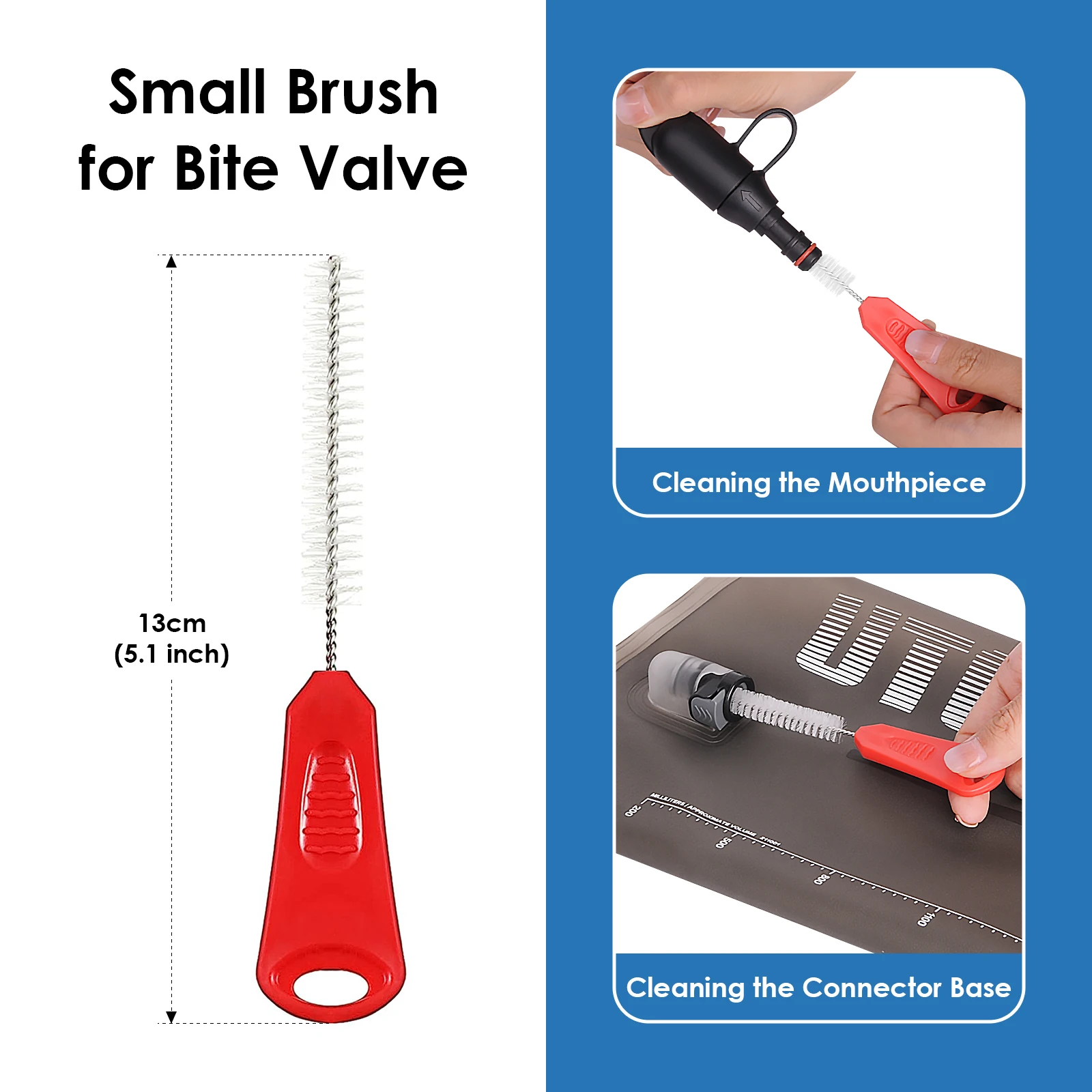 UTOBEST 4in1 Hydration Bladder Tube Brush Water Bag Cleaning Kit Long Brush Cleaning Tool Cleaner Set For Back Pack Bladder