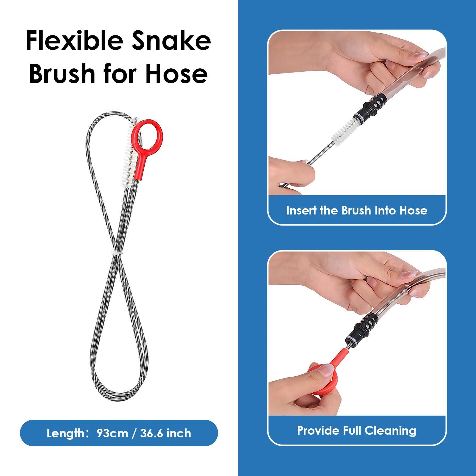 UTOBEST 4in1 Hydration Bladder Tube Brush Water Bag Cleaning Kit Long Brush Cleaning Tool Cleaner Set For Back Pack Bladder