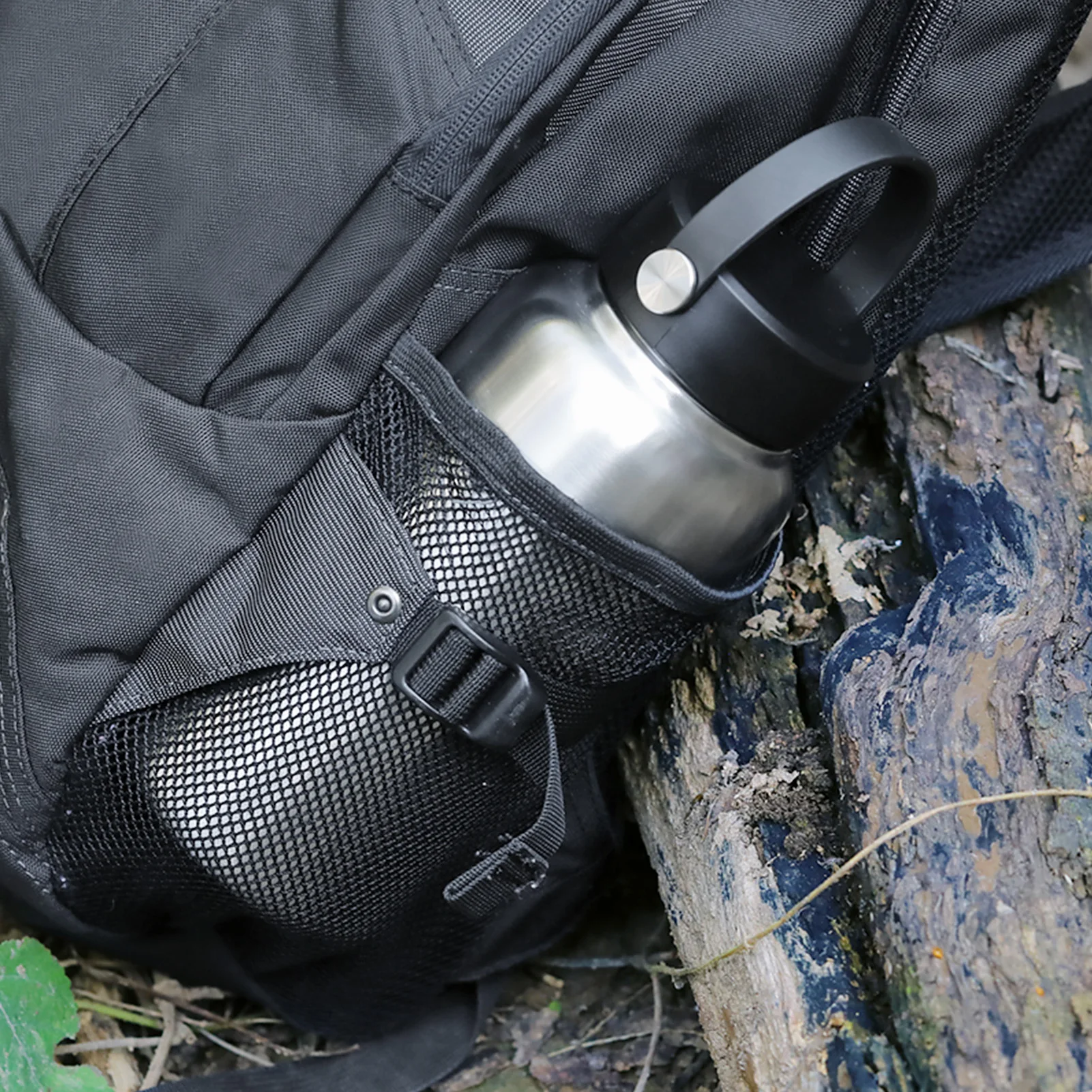 TOMSHOO 1.05L Stainless Steel Water Bottle Leak Proof Sports Bottle W 750ml Water Cup Coffee Mug Hanging Pot for Outdoor Camping