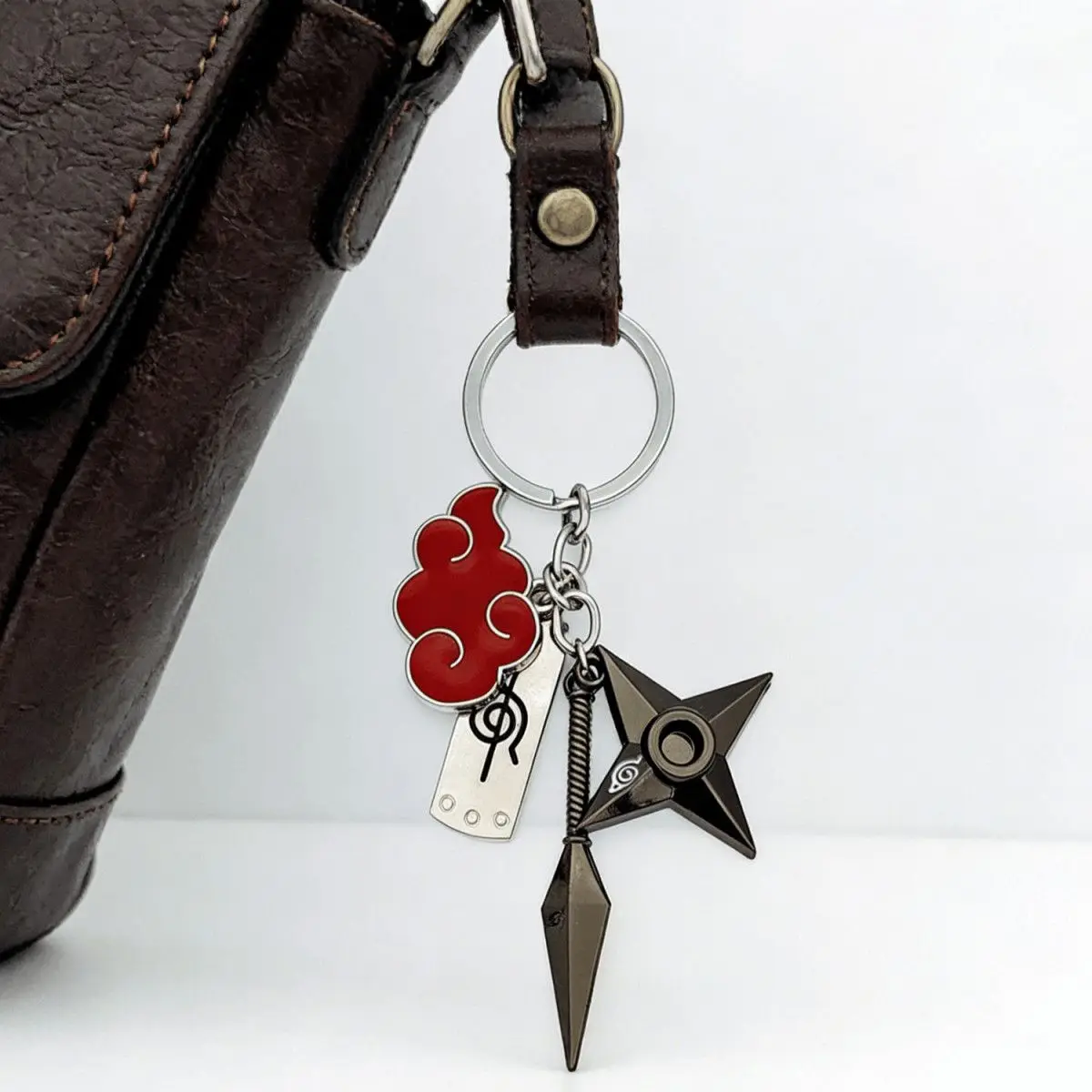 NARUTO Akatsuki Organization Cartoon Cute Metal Pendant Personalized Anime Backpack Pendant Anime Merchandise Wholesale