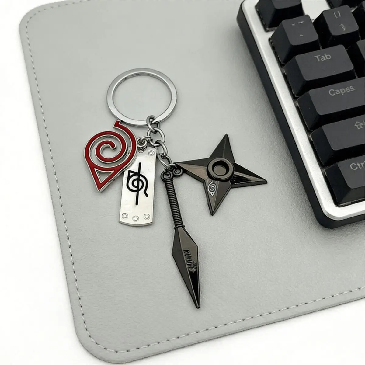NARUTO Akatsuki Organization Cartoon Cute Metal Pendant Personalized Anime Backpack Pendant Anime Merchandise Wholesale